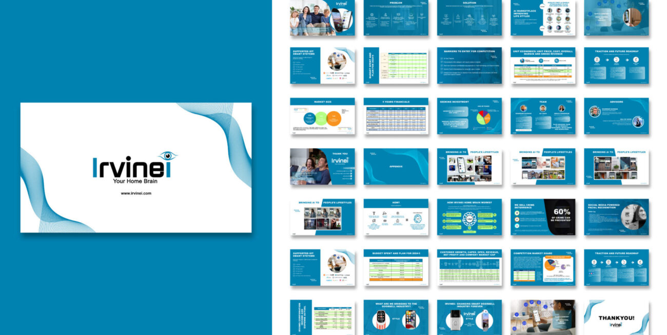 A modern and stylish design crafted to highlight the unique identity of Irvinei.