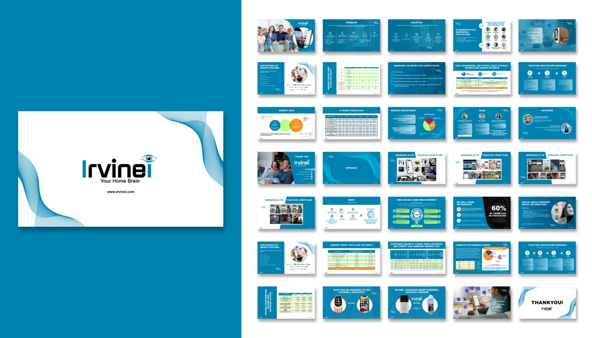 A modern and stylish design crafted to highlight the unique identity of Irvinei.