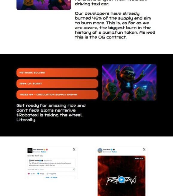 A futuristic and intuitive web design crafted for the next-generation Robotaxi 2 experience.